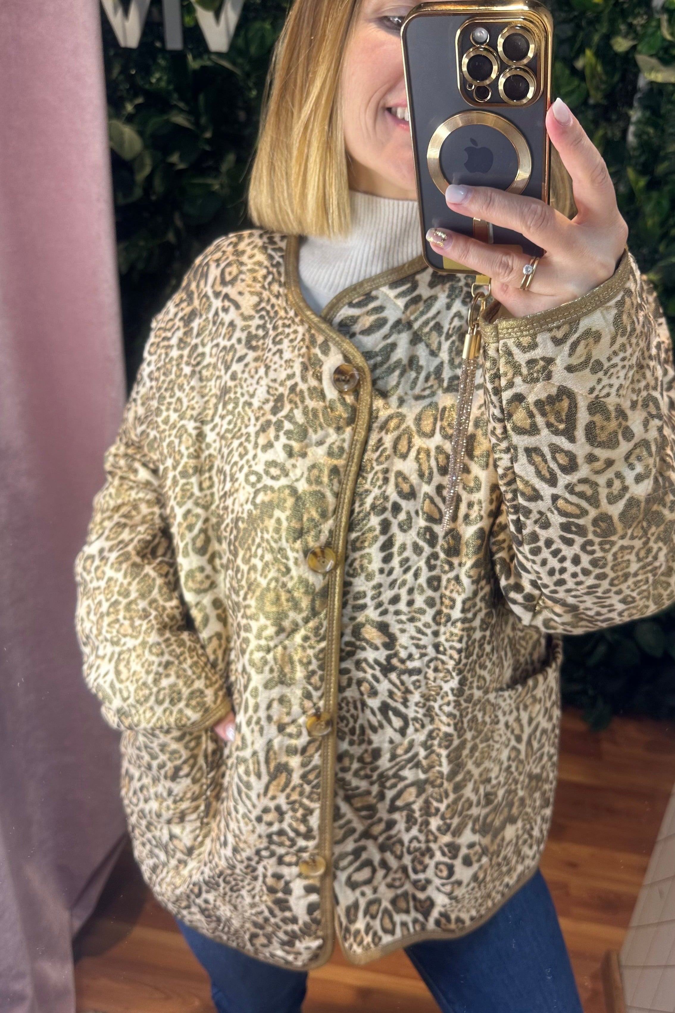 Campera Animal Print Abrigo