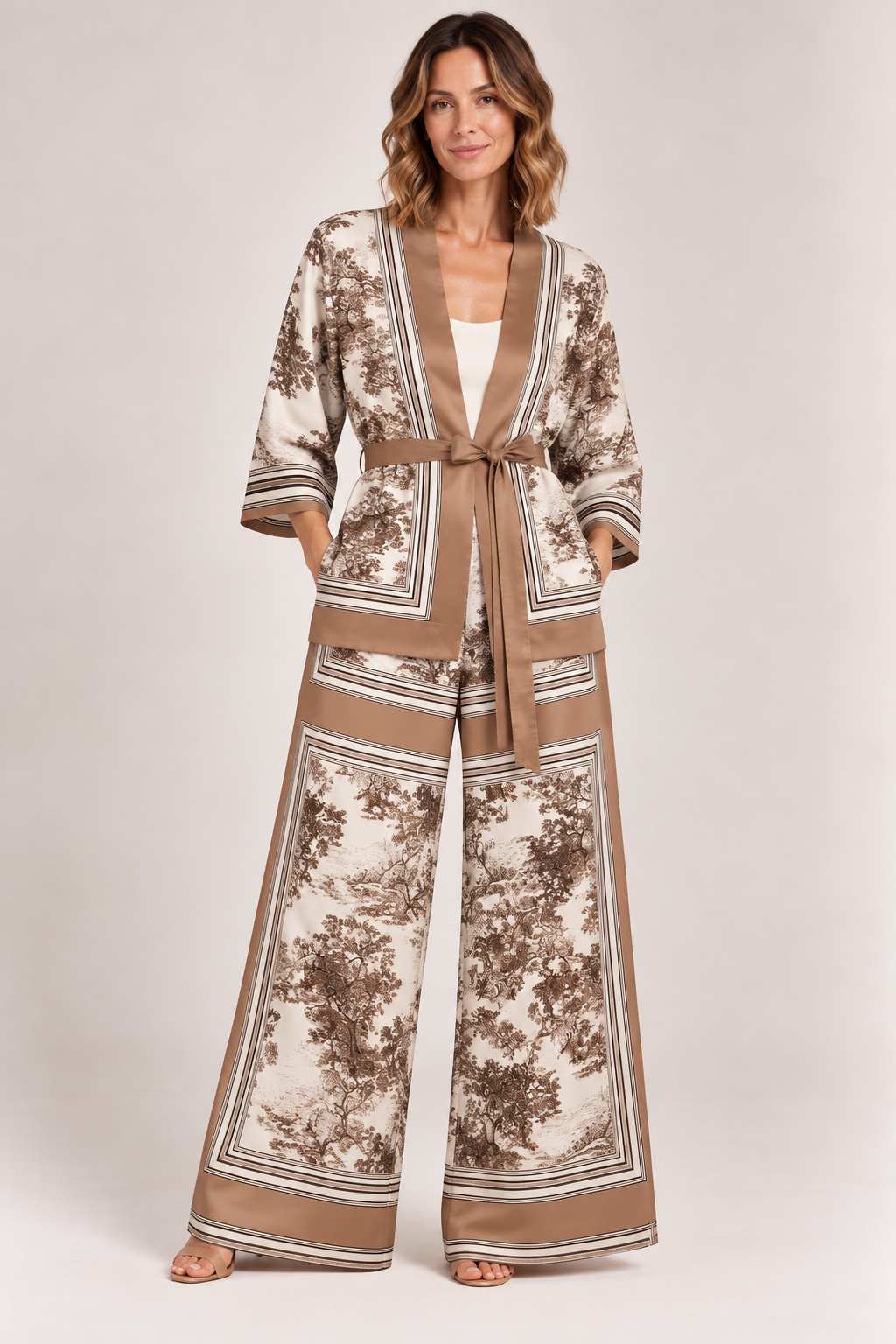 Kimono Estampa Seda