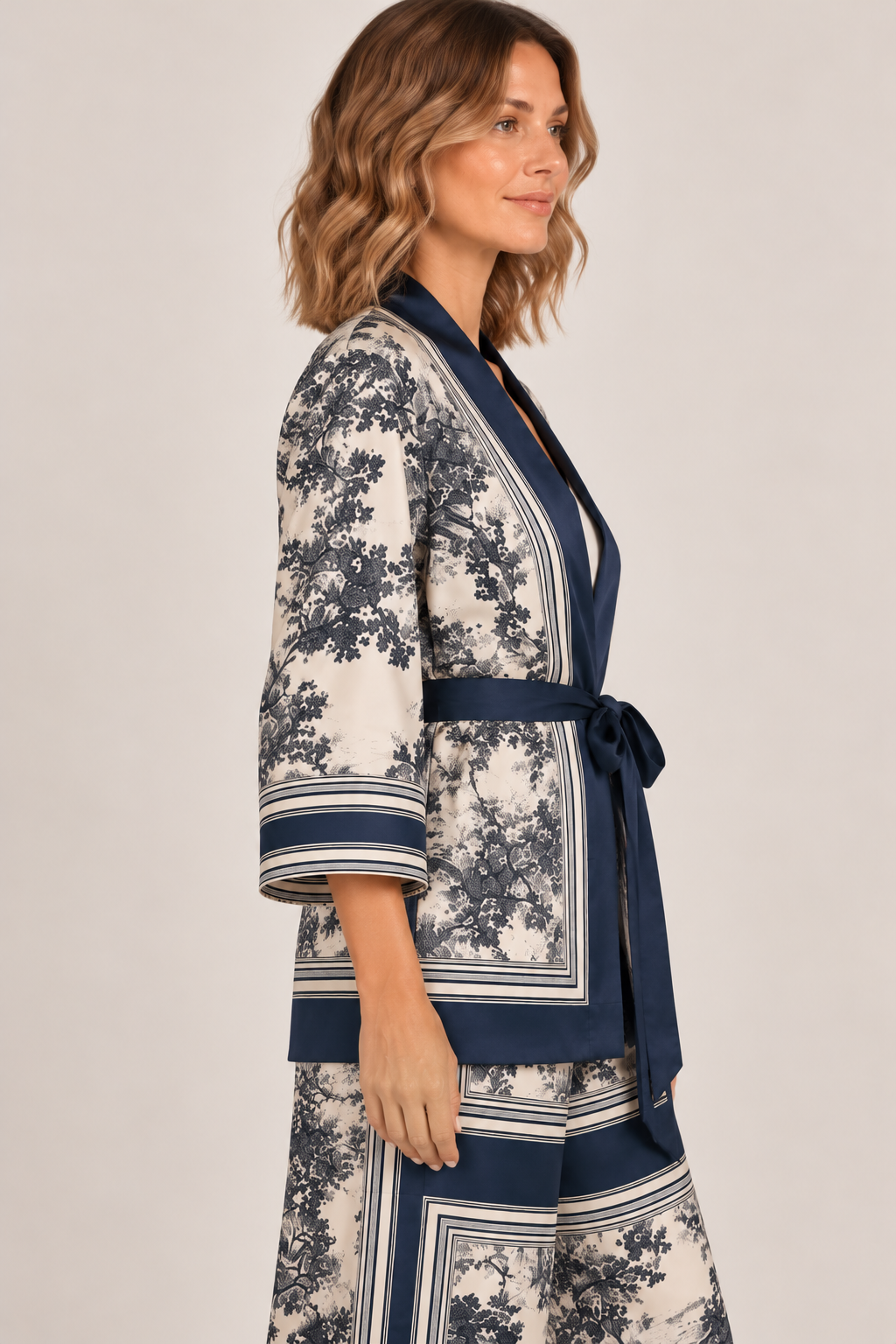 Kimono Estampa Seda