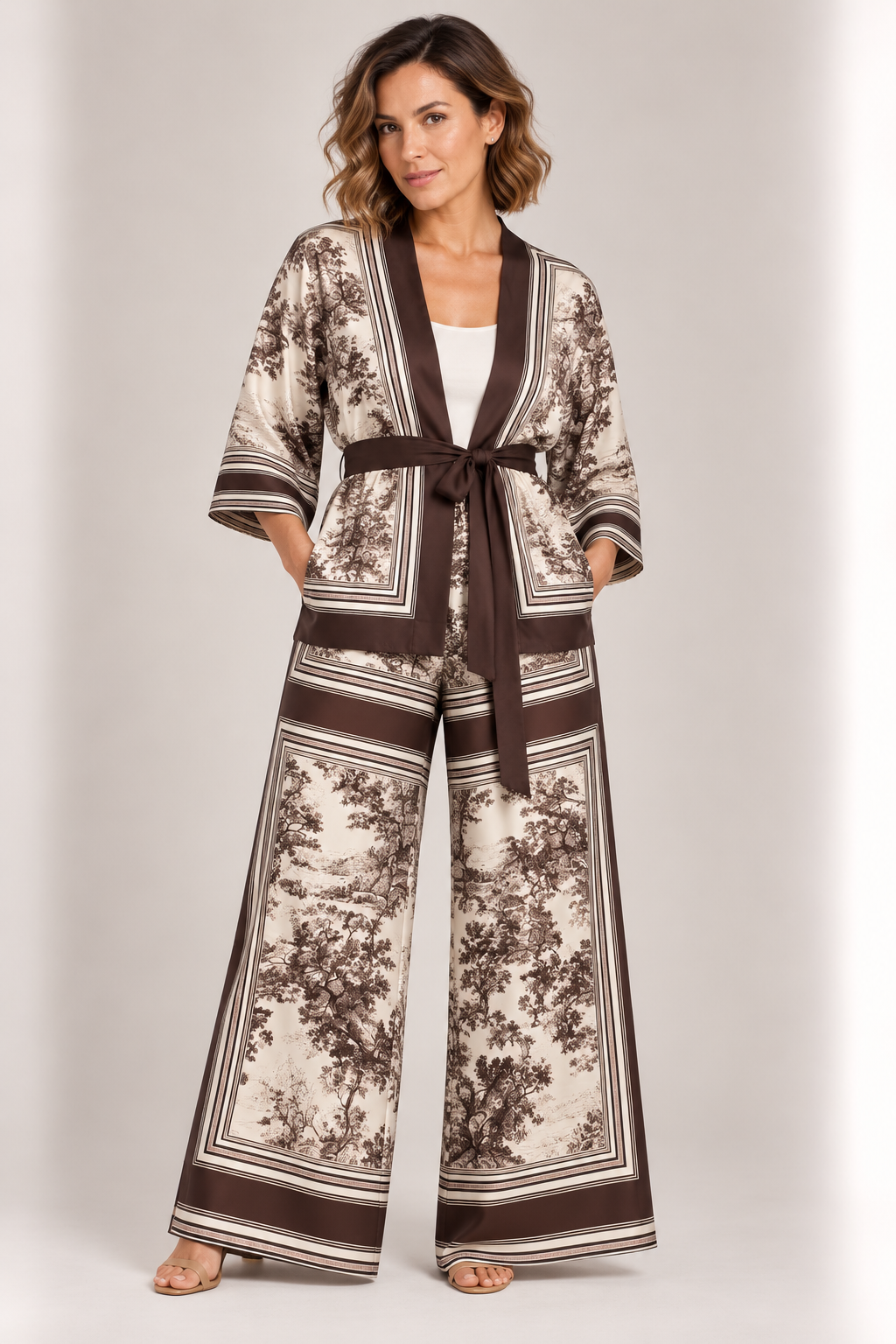 Kimono Estampa Seda