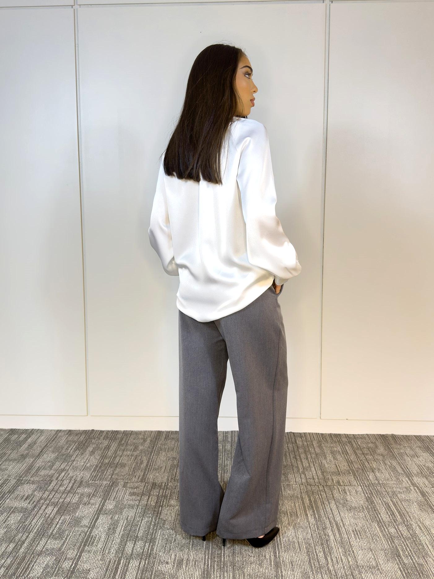 Camisa Plizada Blanco