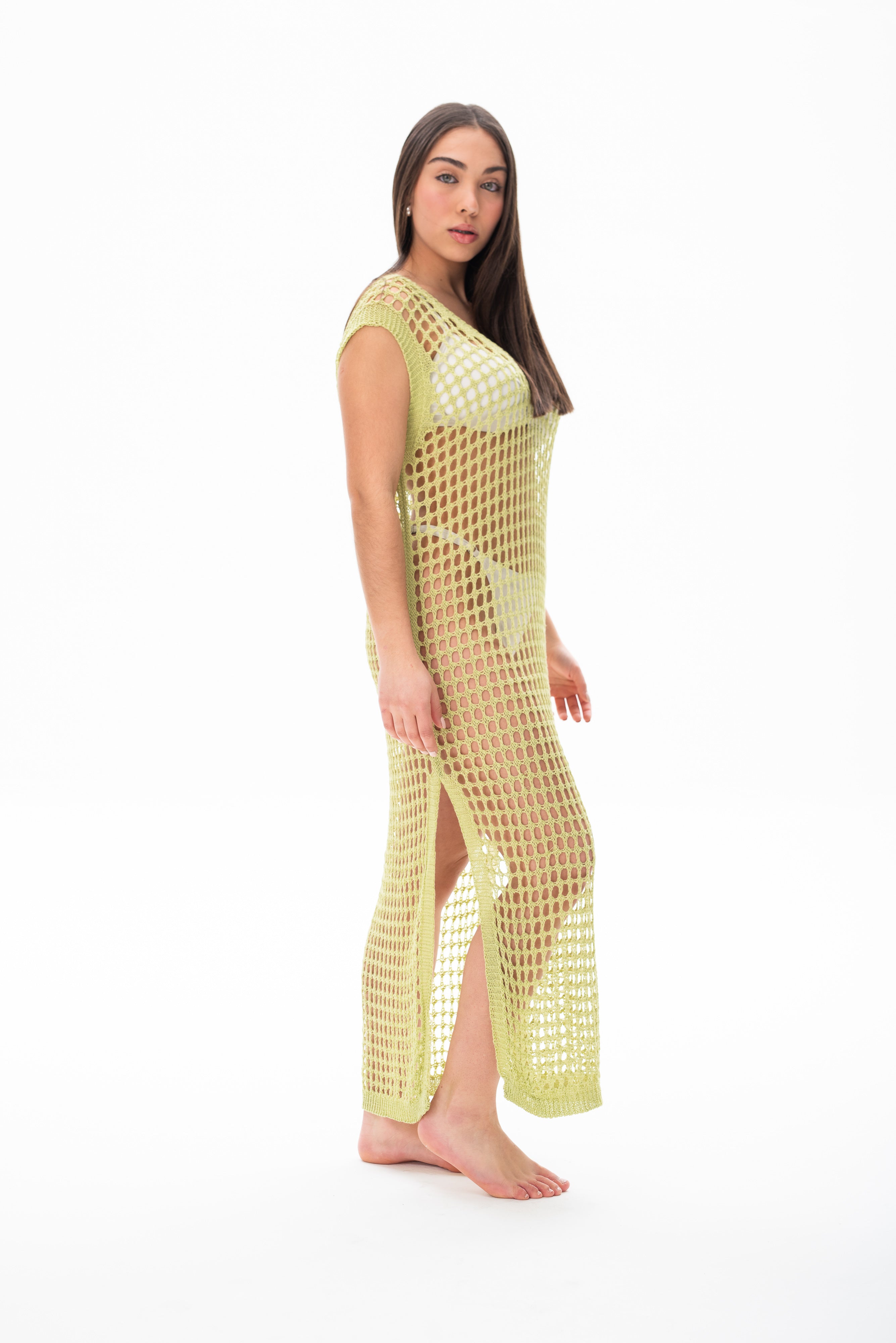 Vestido Trafo Verde Pistacchio