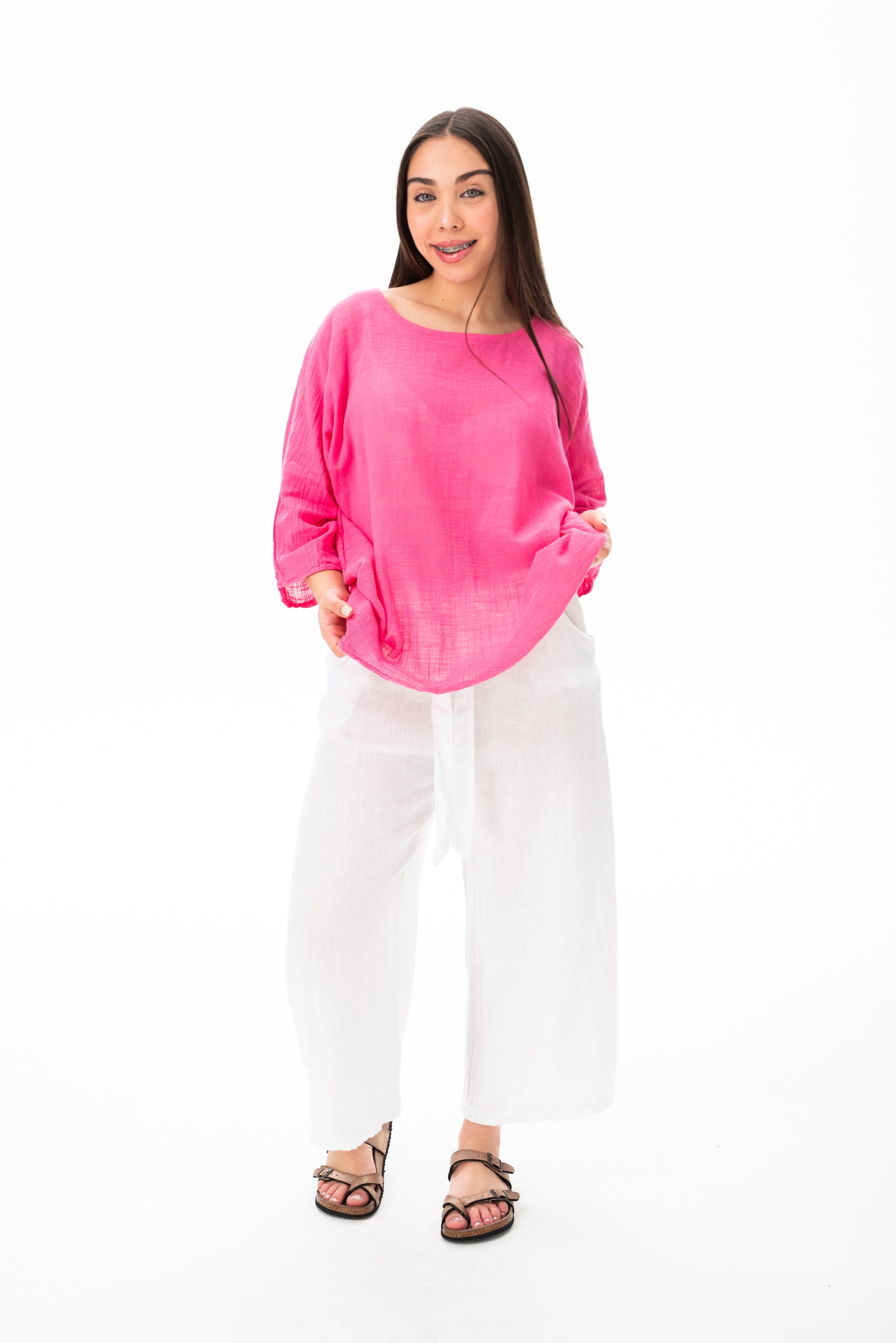 Blusa Básica Fucsia