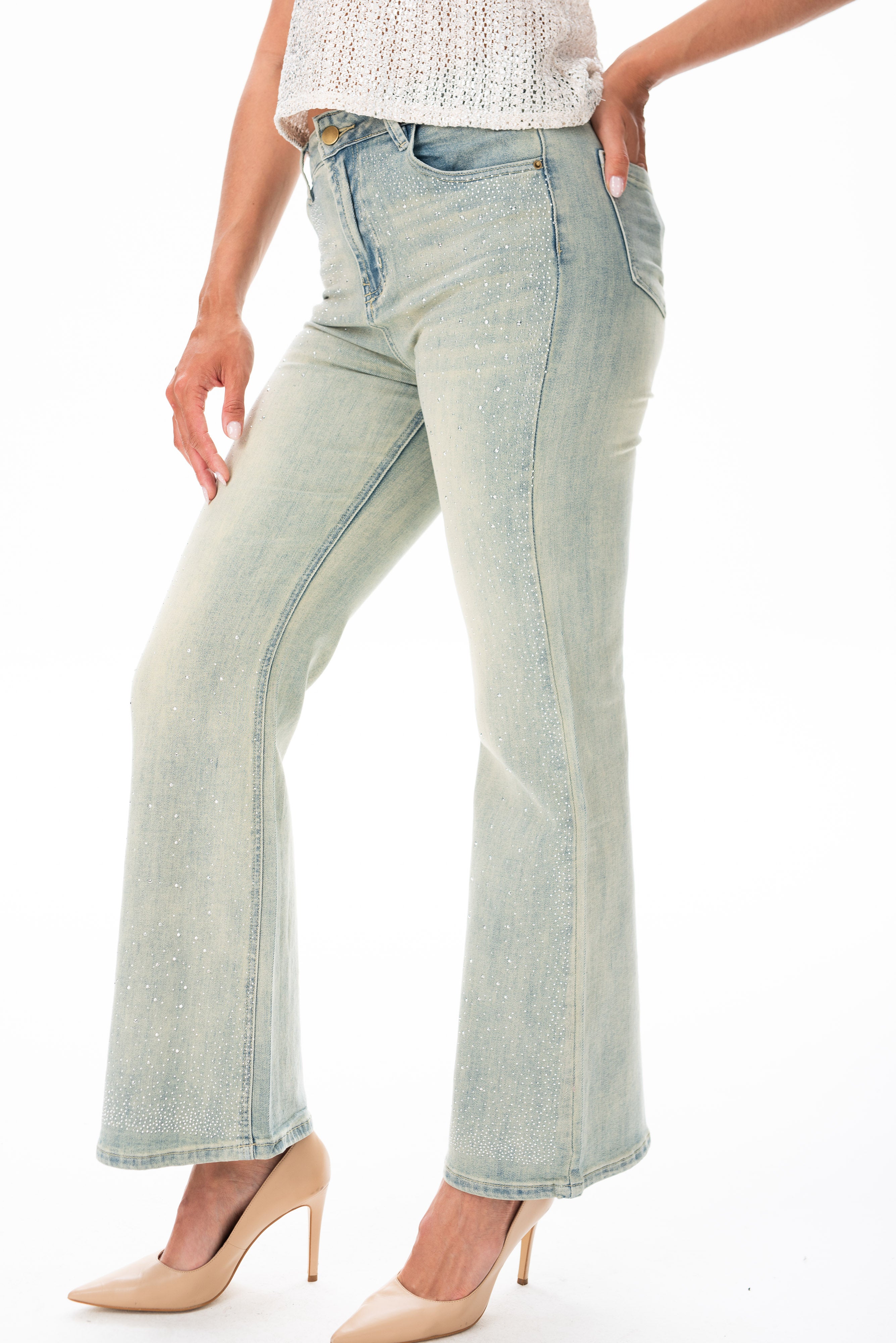 Detalle de brillo en los Jeans Brillo