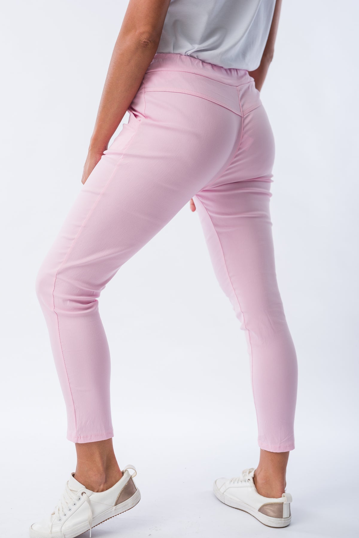 Detalle del tejido suave de la Babucha Rosa