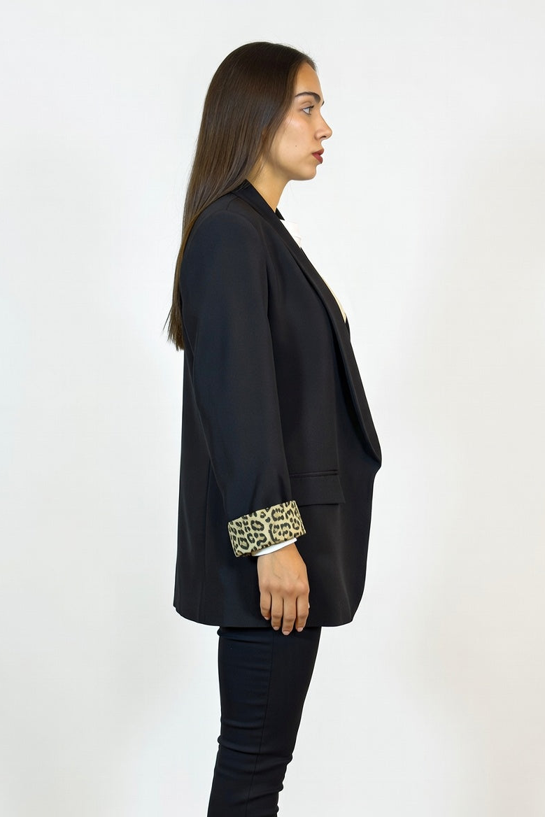 Blazer Clásico Negro - Costado
