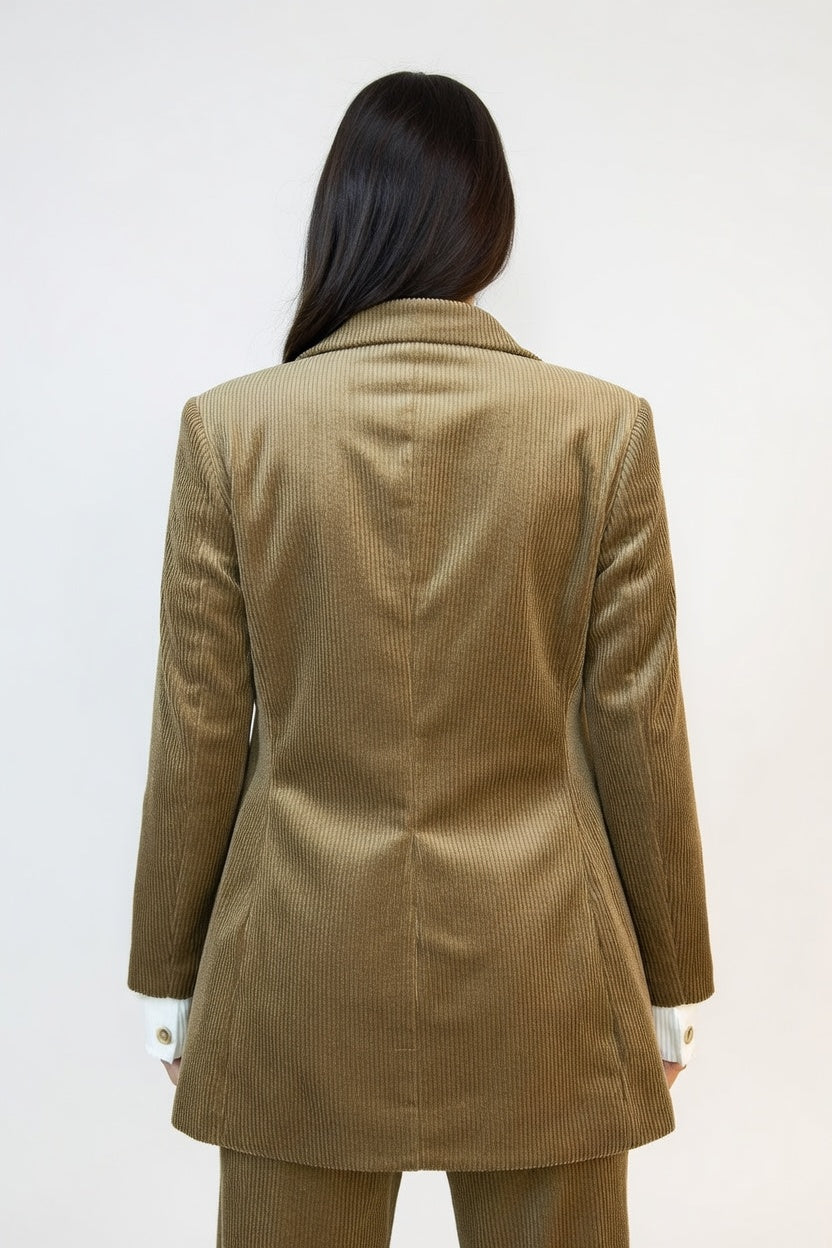 Blazer Cota Marrón - Atras