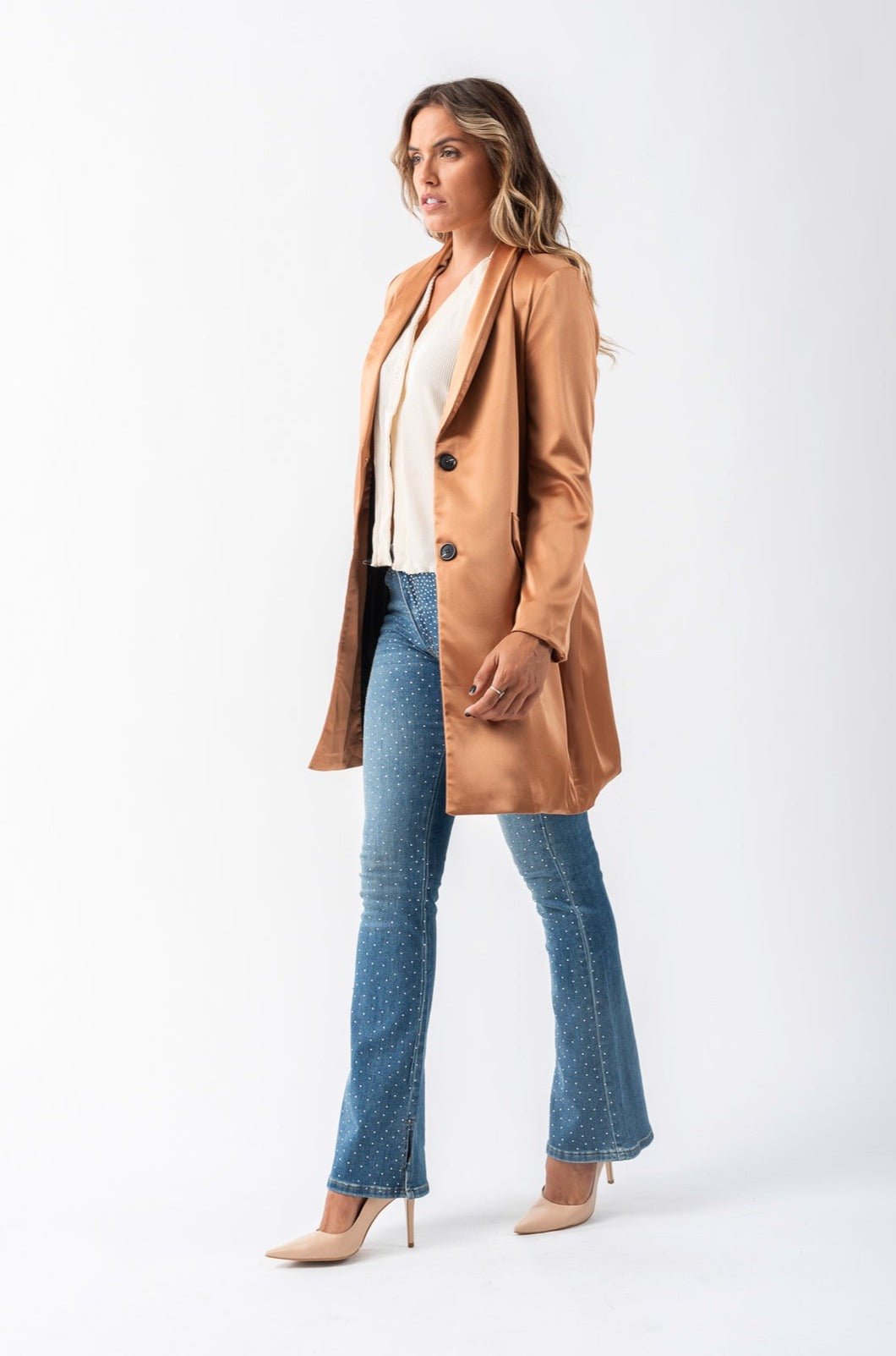 Viviana Méndez - Blazer Manchot Beige - Blazers