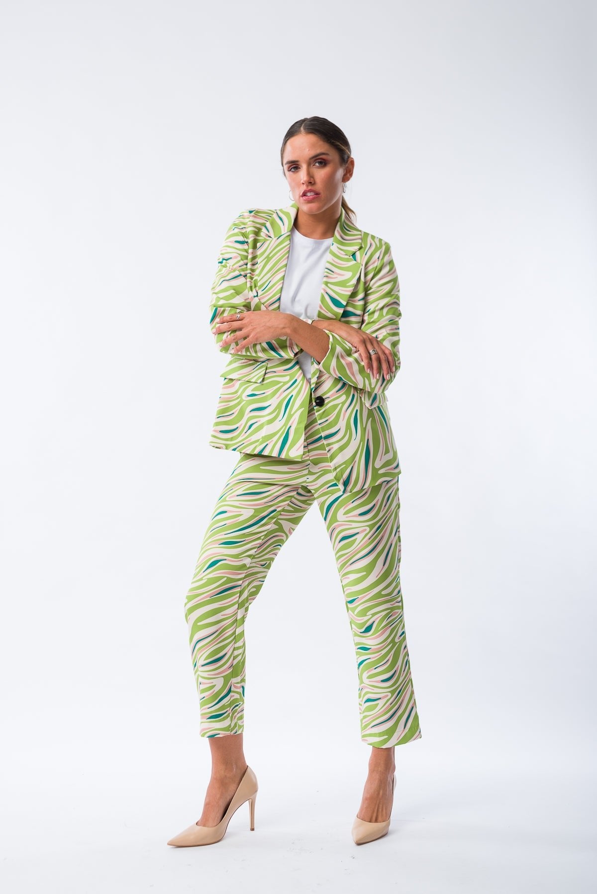 Viviana Méndez - Blazer Selva Verde - Detalle de textura