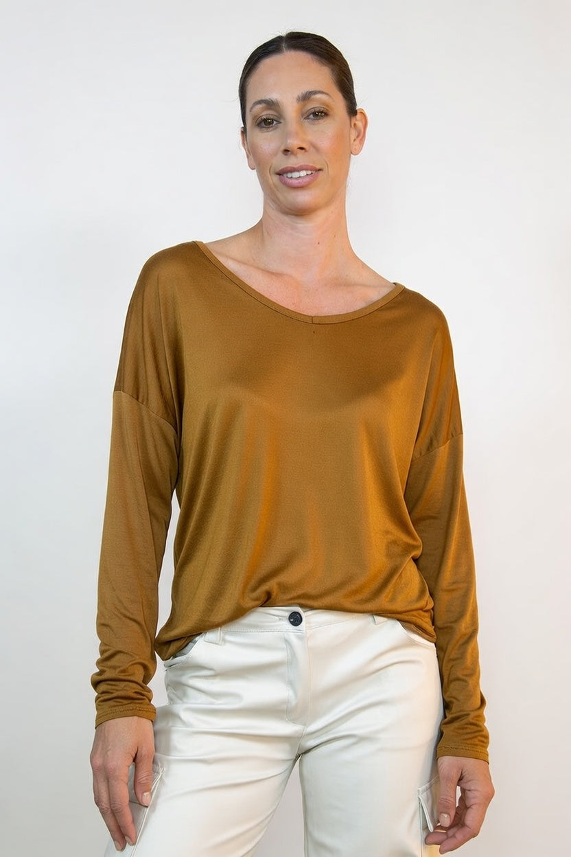 Blusa Rita Beige - Frente