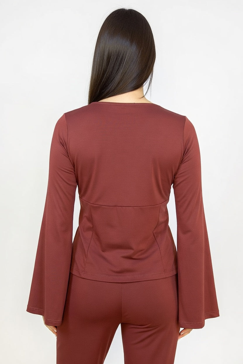 Blusa Donata Bordó - Atras