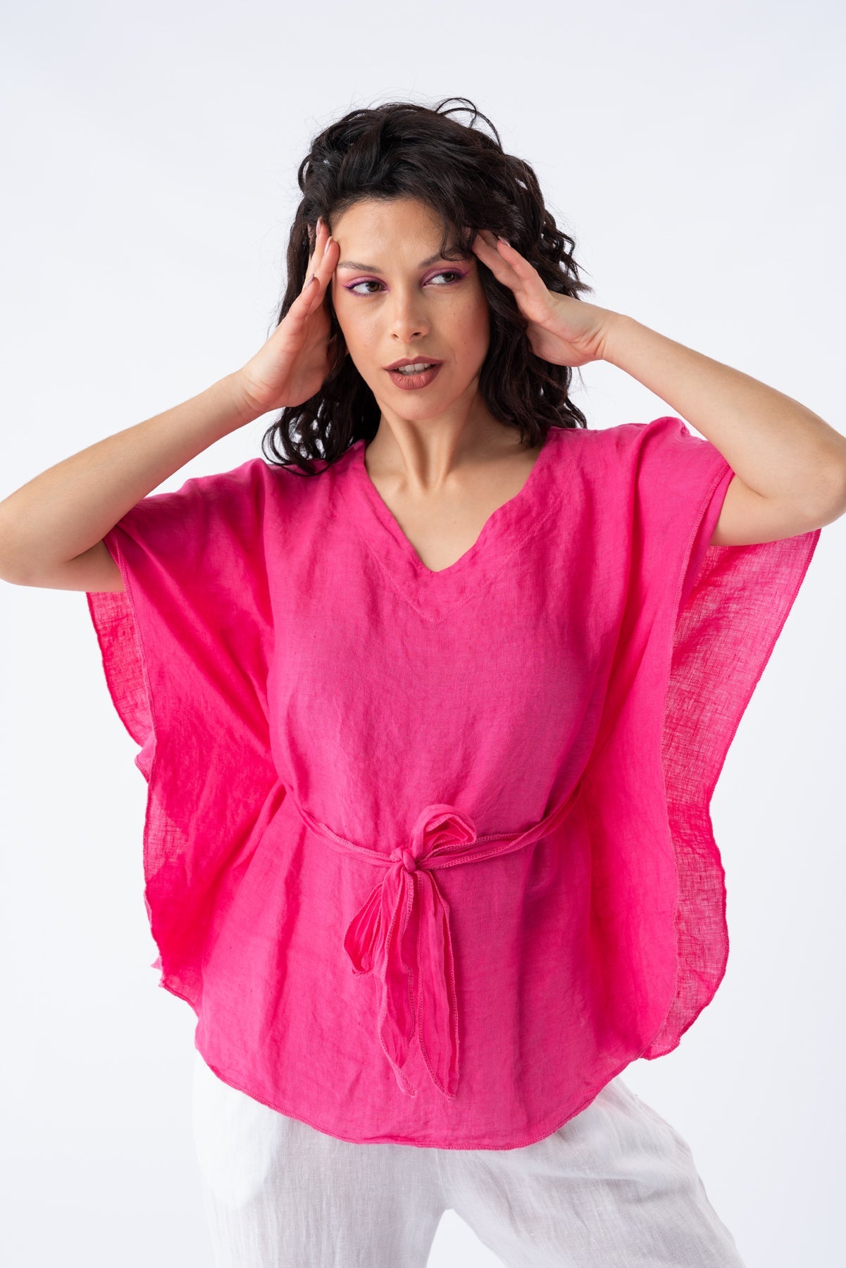 Viviana Méndez - Blusa Positano Fucsia - Blusas