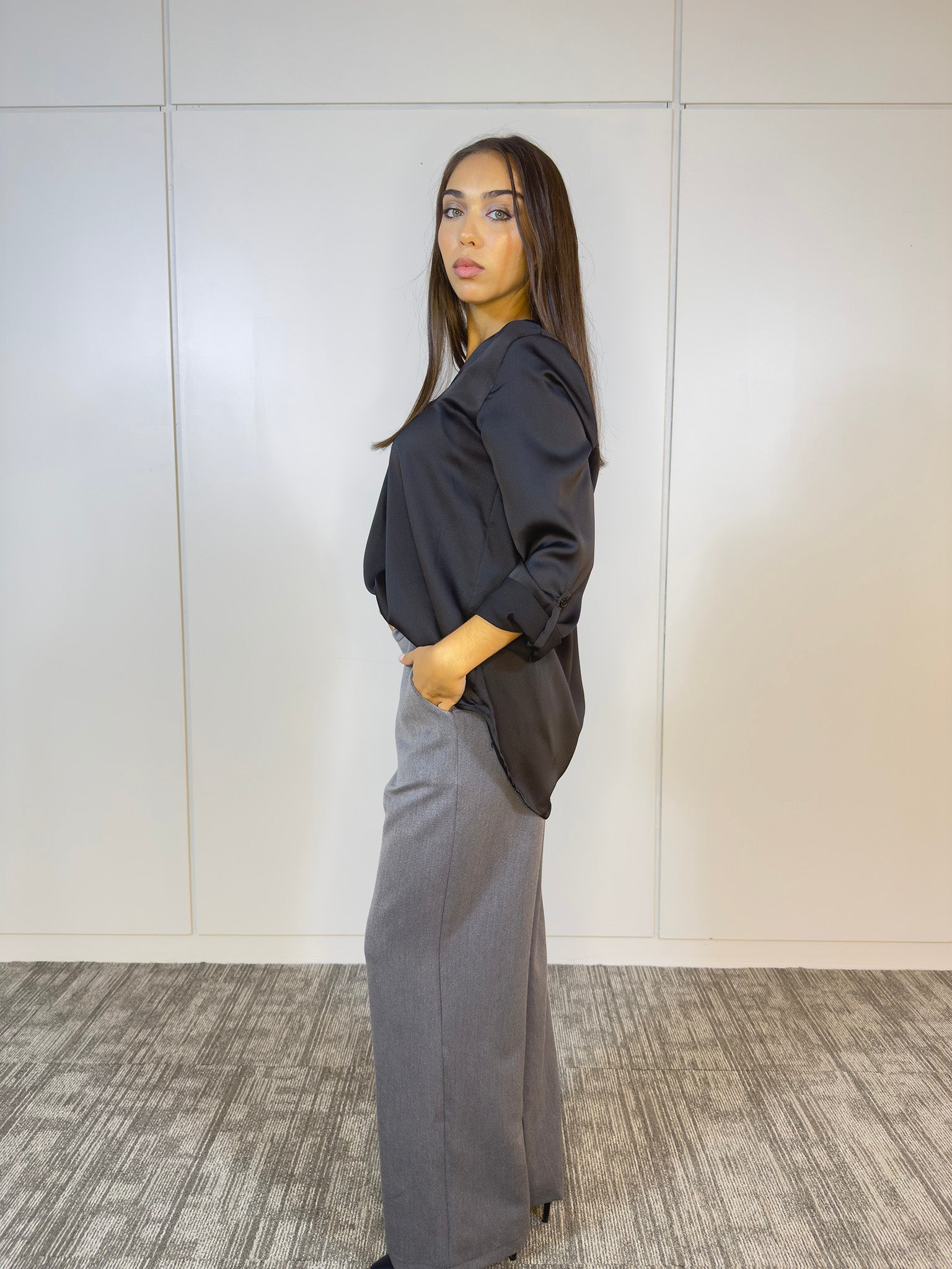 Detalle de la textura suave y ligera de la viscosa