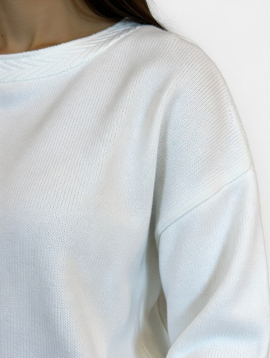 Buzo Cleo Blanco - Detalle