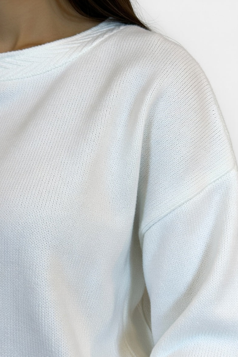 Buzo Cleo Blanco - Detalle