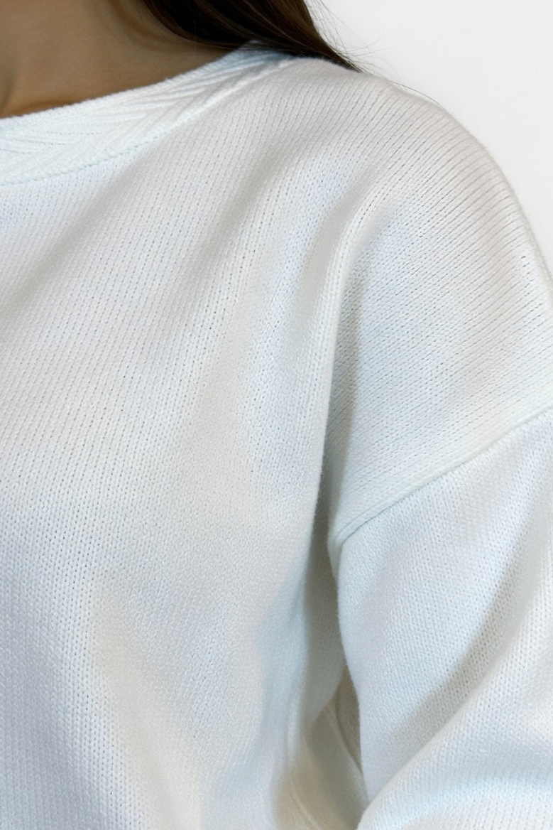 Buzo Cleo Blanco - Detalle