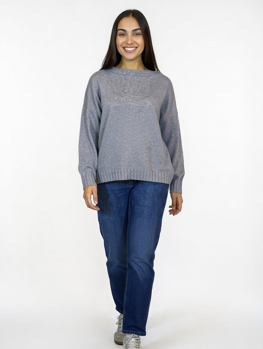 Buzo Cleo Gris - Frente