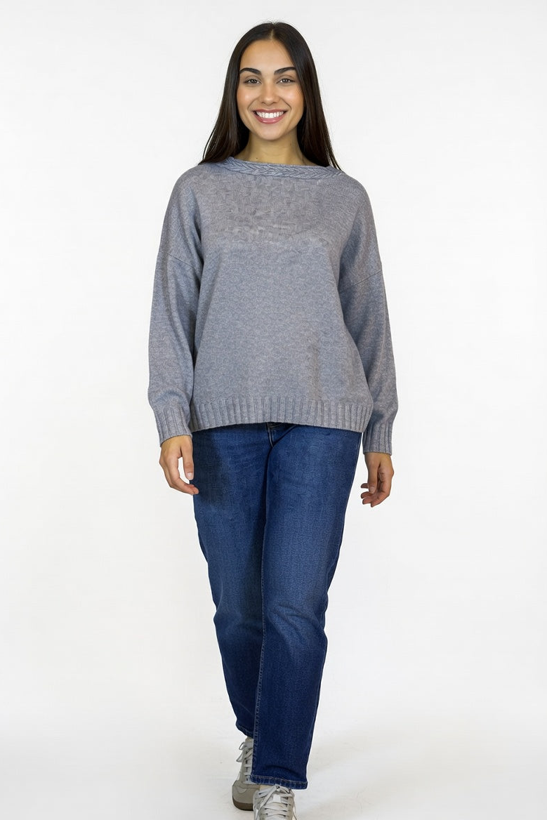 Buzo Cleo Gris - Frente