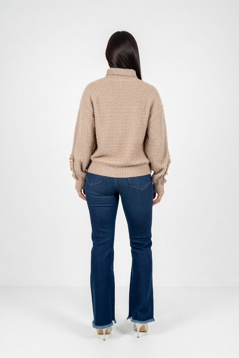 Buzo Miel Camel - Atras