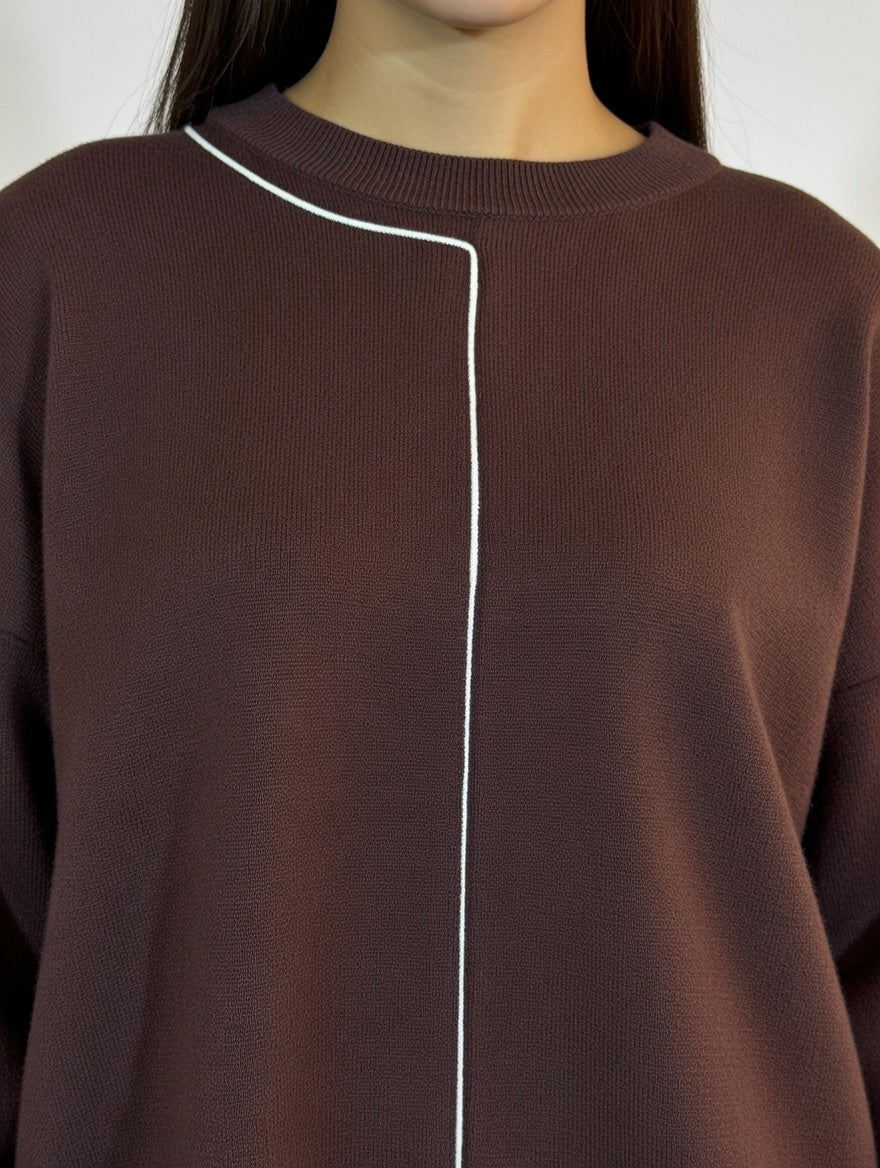 Buzo Noa Marrón - Detalle
