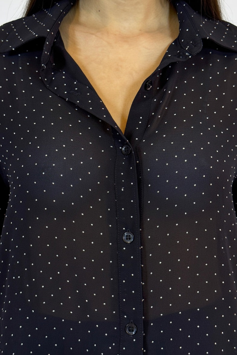 Camisa Alina Negro - Detalle
