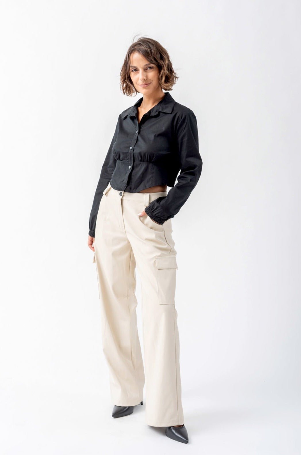 Camisa Camila Negra - Combinación perfecta para cualquier ocasión