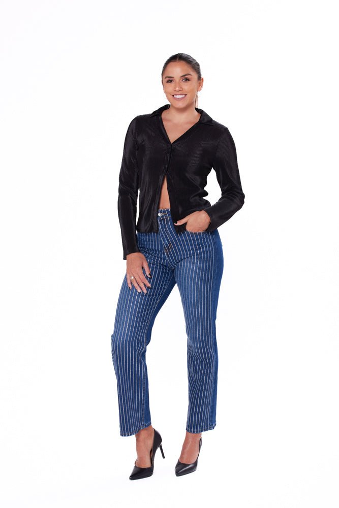 Viviana Méndez - Camisa Livera Negra - Camisas