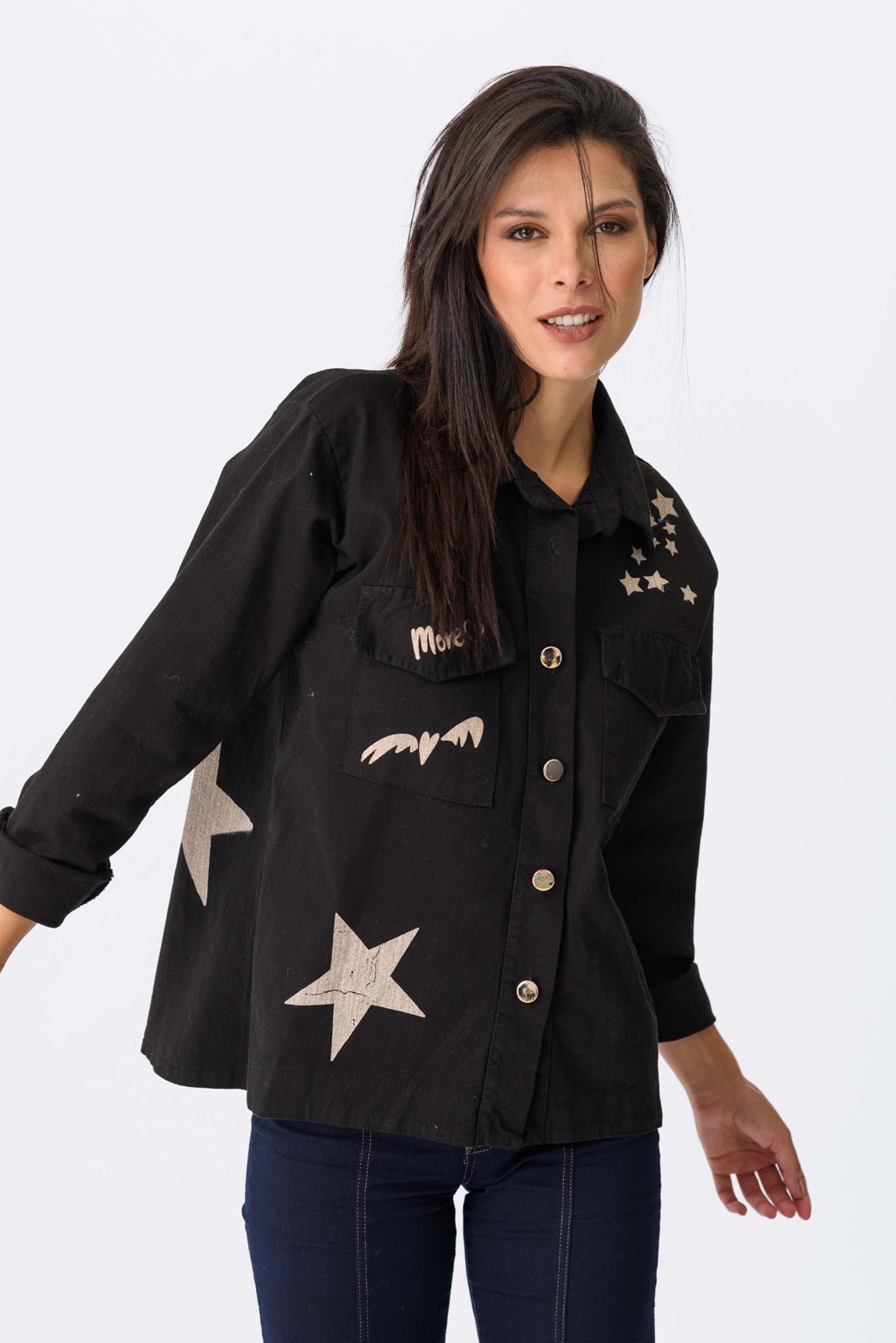 Viviana Méndez - Campera Algodón Trouble Maker - Camperas y Chaquetas