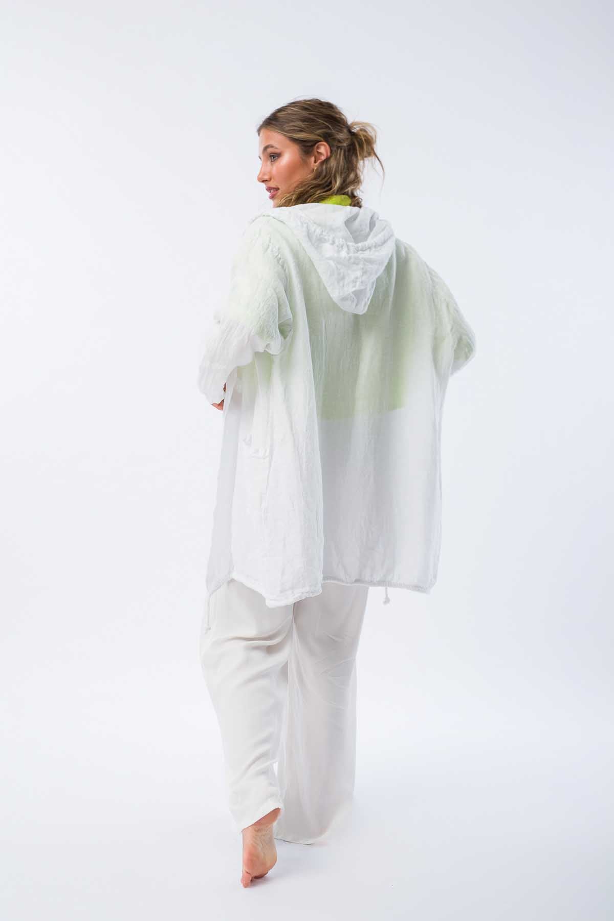 Viviana Méndez - Campera de Lino Dante Blanca - Blazer y Camperas