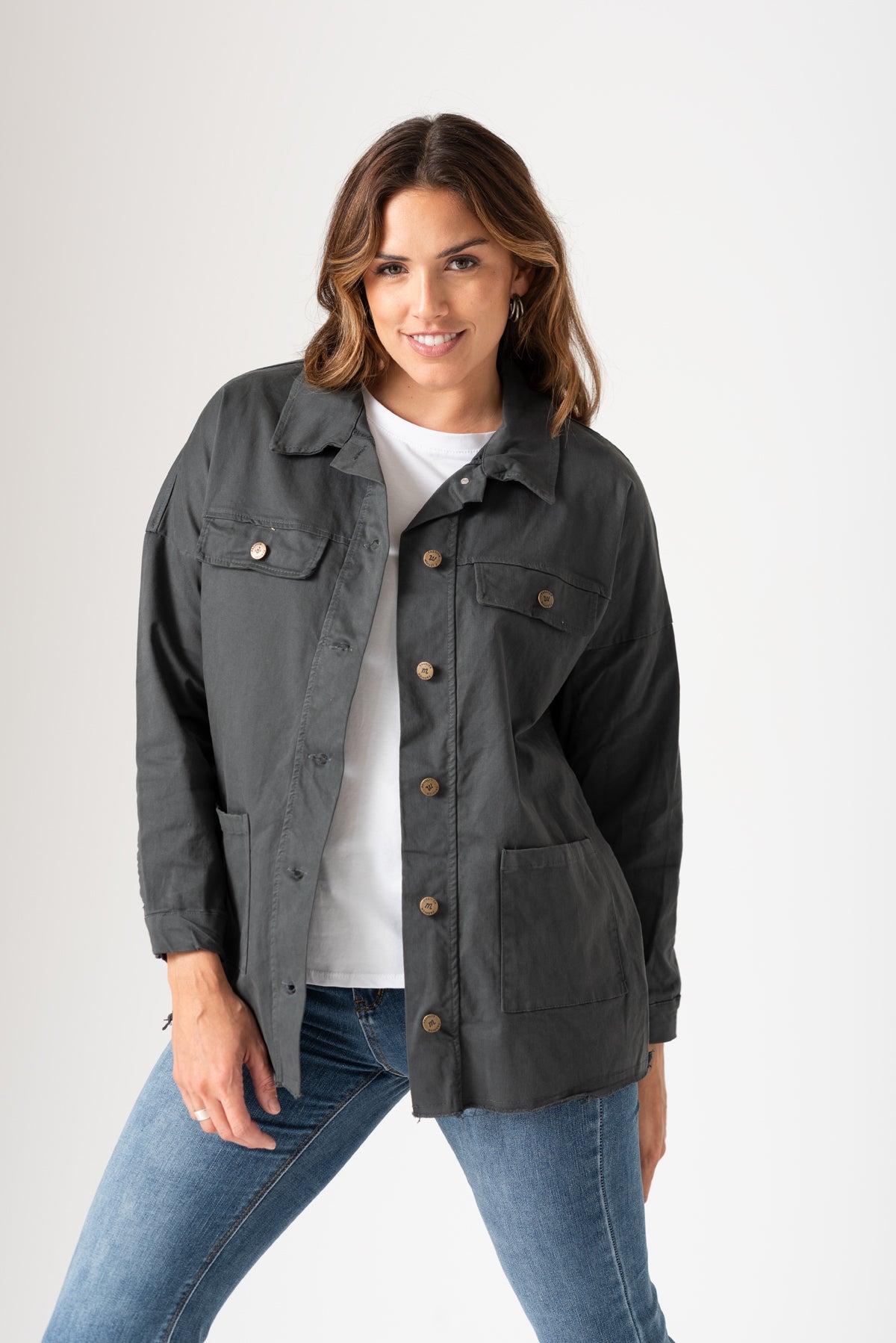 Viviana Méndez - Campera Forest Gris - Camperas y Chaquetas