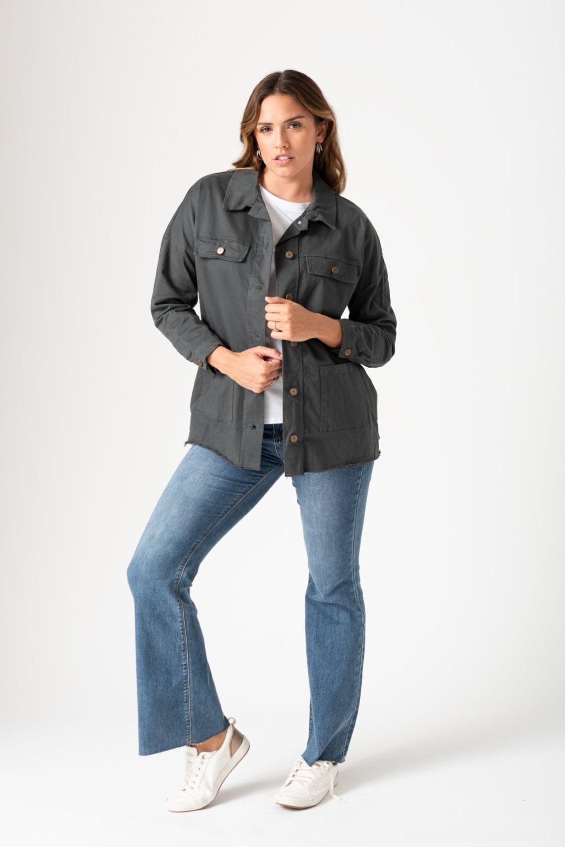 Viviana Méndez - Campera Forest Gris - Camperas y Chaquetas