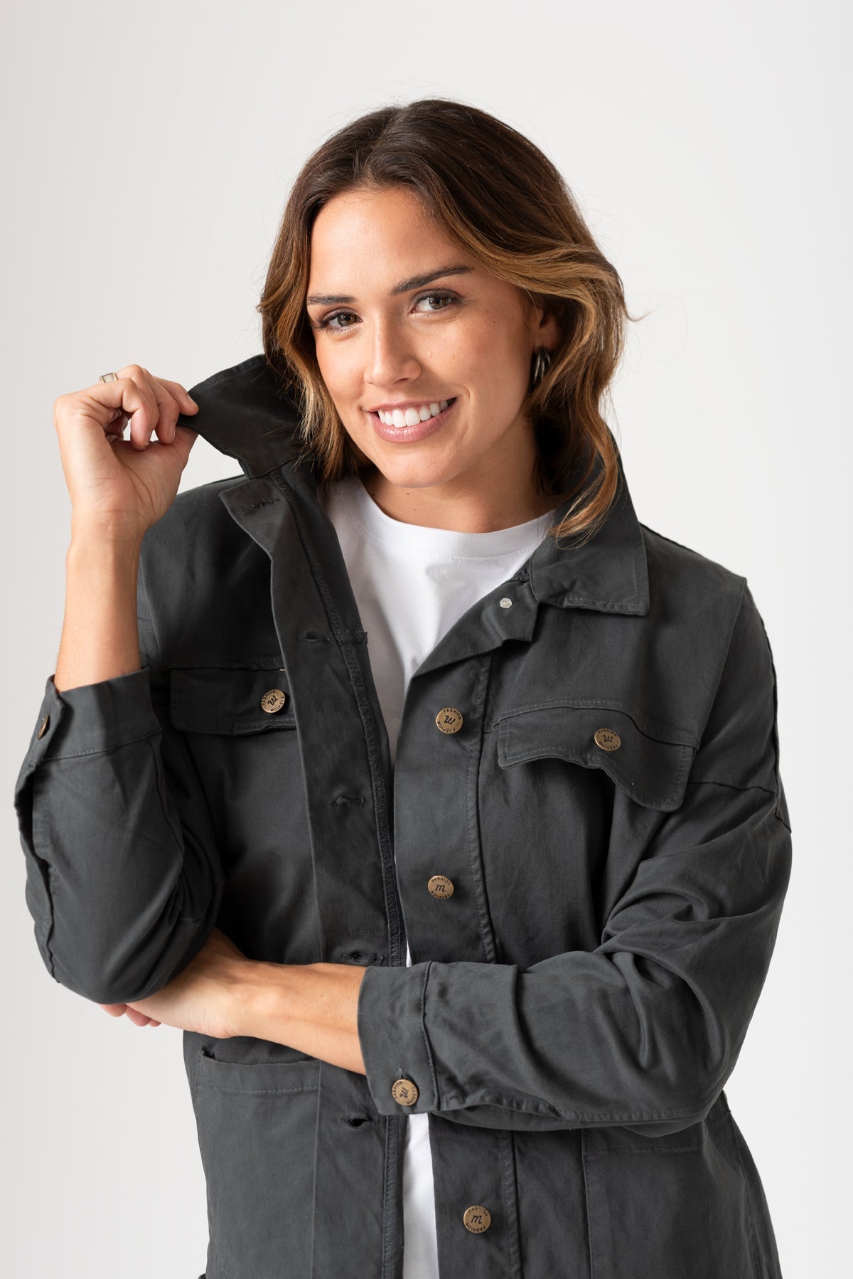 Viviana Méndez - Campera Forest Gris - Camperas y Chaquetas