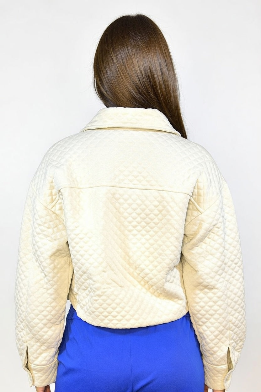 Campera New York Blanco - Atras