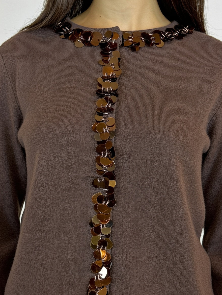 Cardigan Noir Chocolate - Detalle