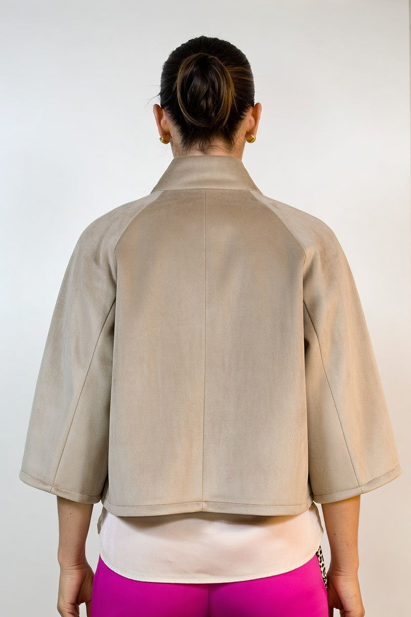 Chaqueta Mome Camel - Atras