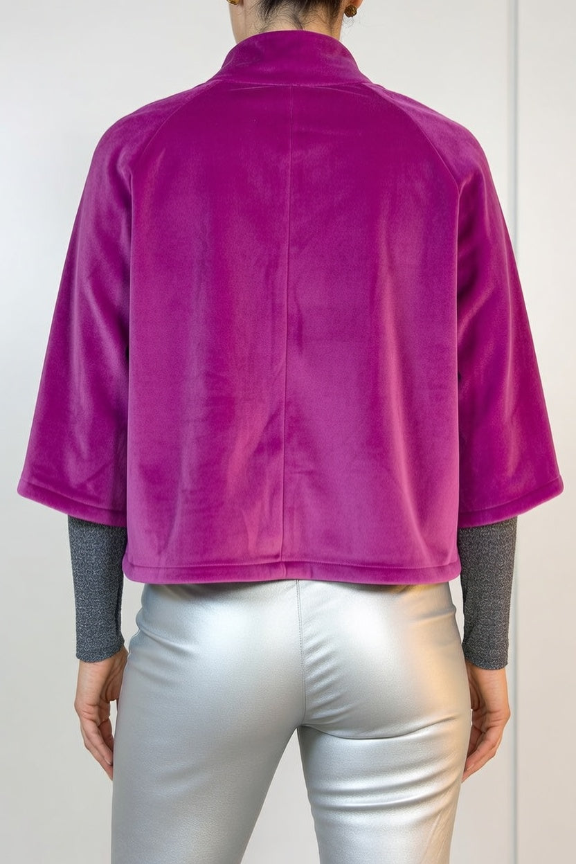 Chaqueta Mome Fucsia - Atras