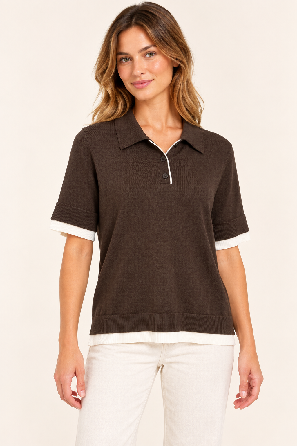 Remera Polo Chocolate