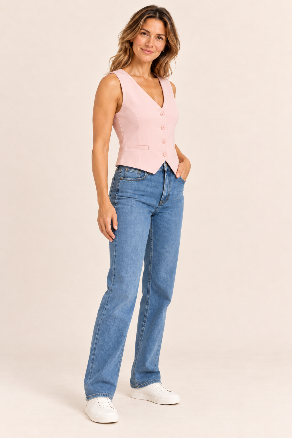 Chaleco Ambar Rosa
