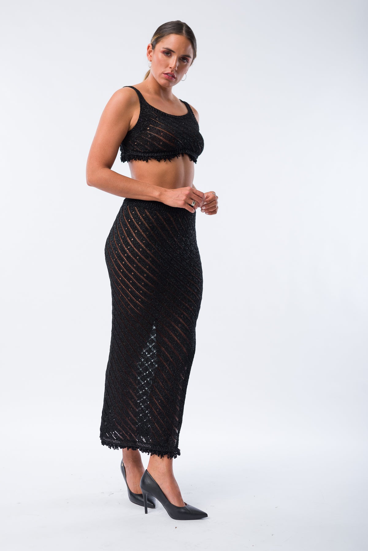 Pollera Leticia Negro