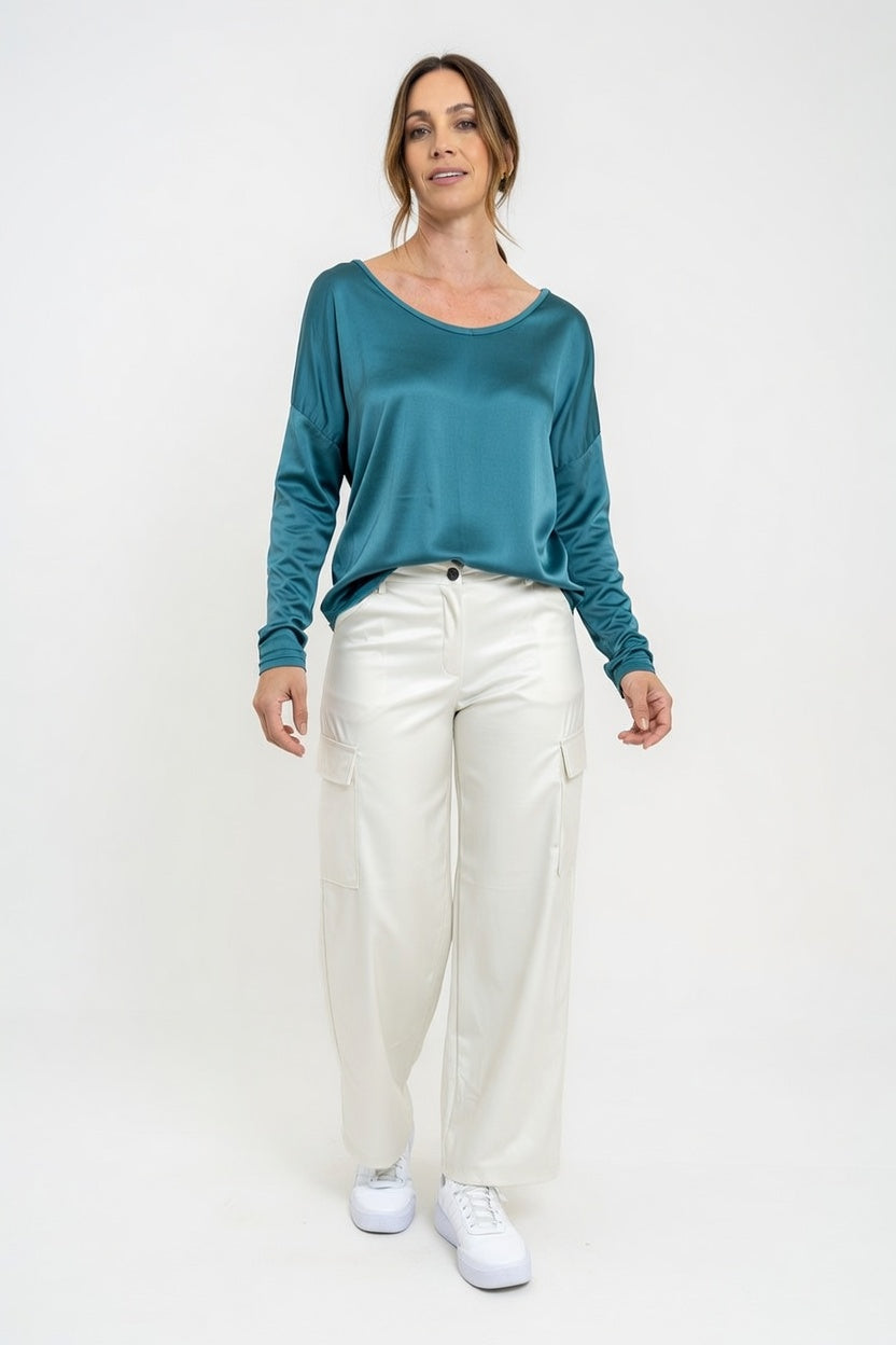 Pantalón Cargo Motomami Beige - Frente