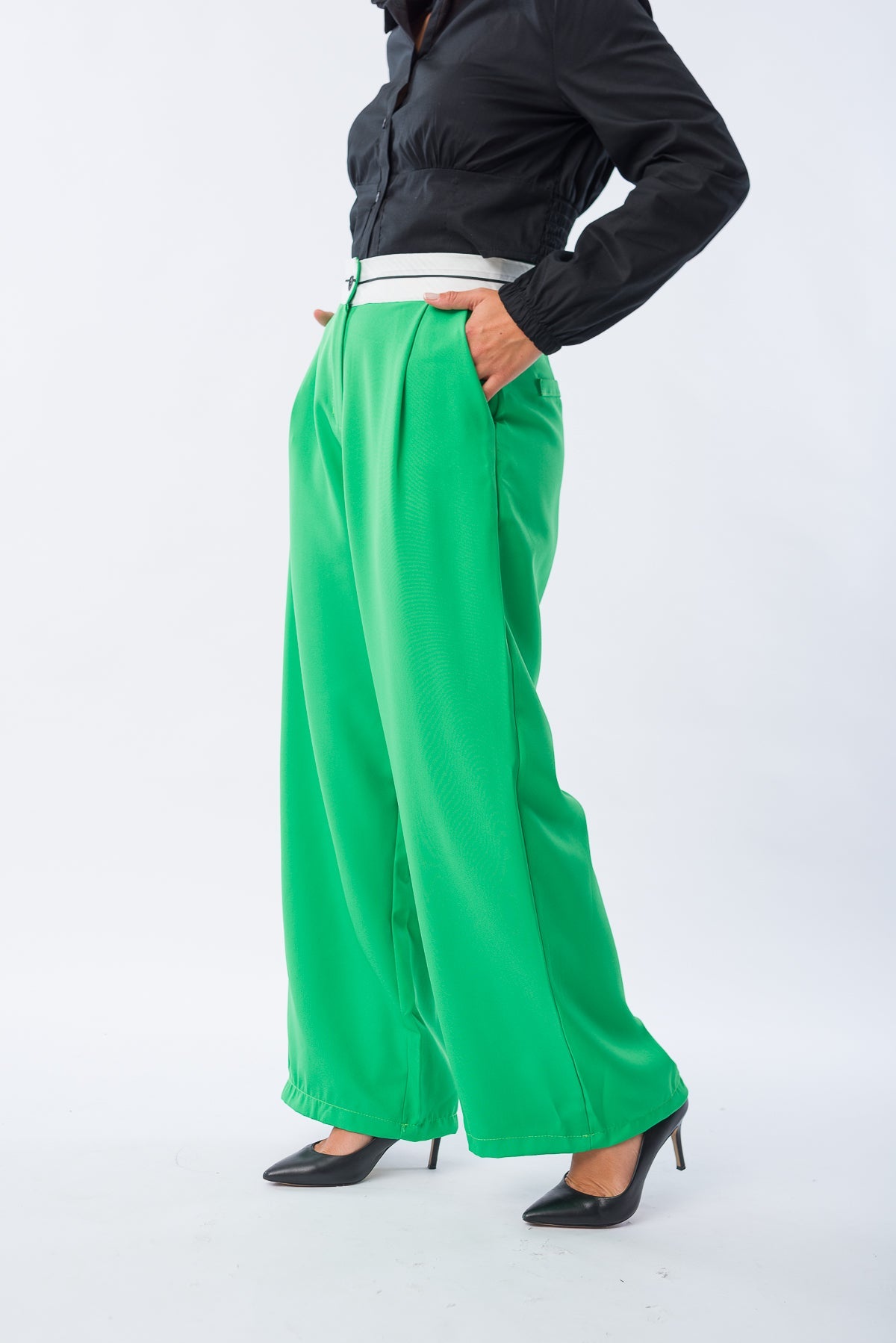 Viviana Méndez - Pantalón Chisure Verde Benetton - Pantalones