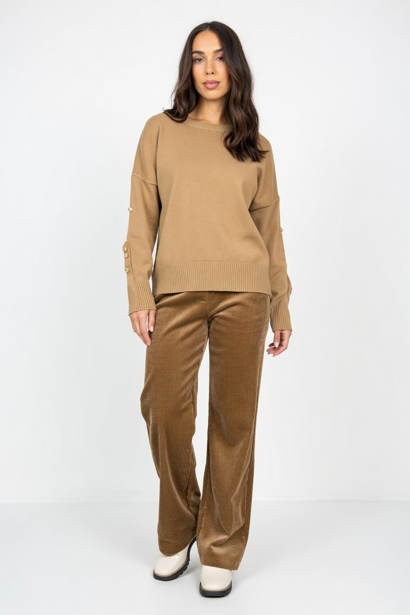 Pantalón Cota Marrón - Frente