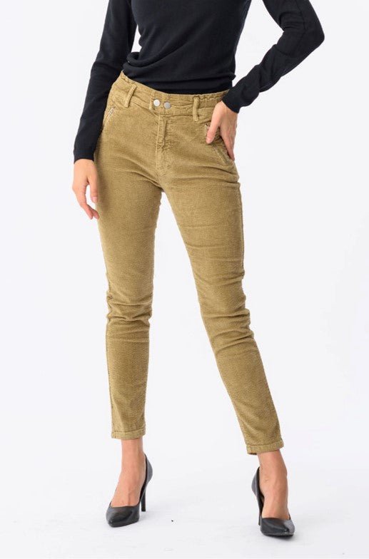 Viviana Méndez - Pantalón de Pana Beige - Pantalones