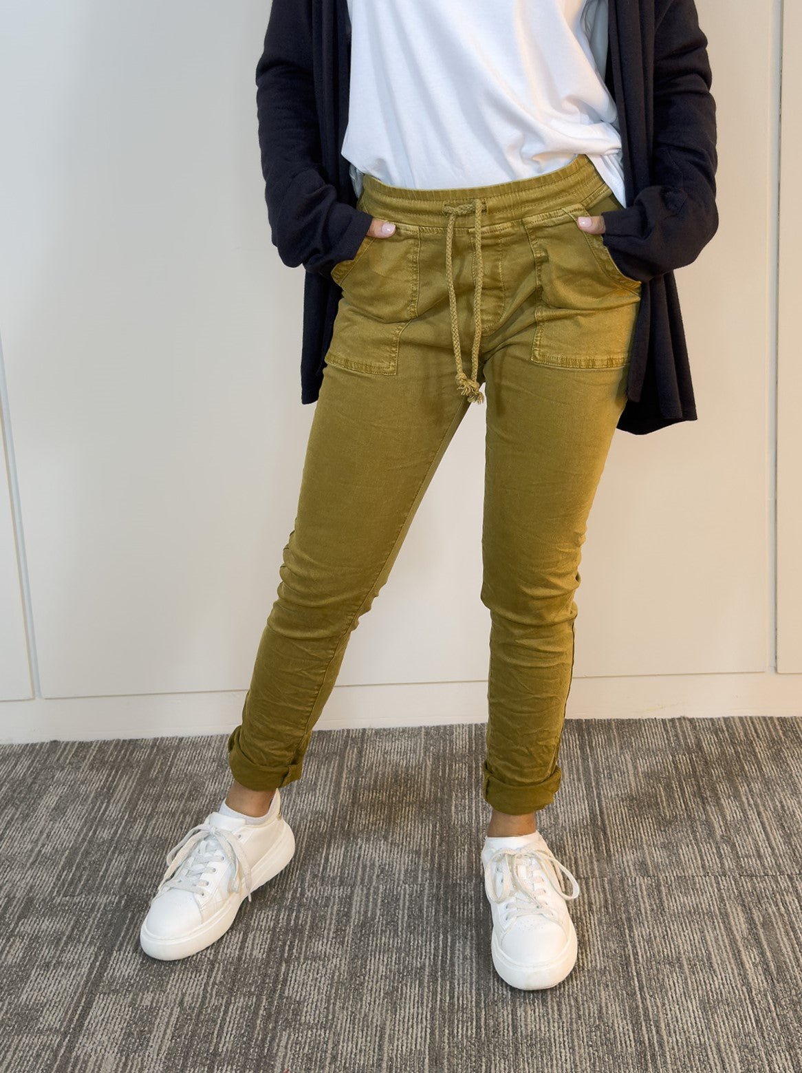 Viviana Méndez - Pantalón Fortevo Mostaza - Pantalones