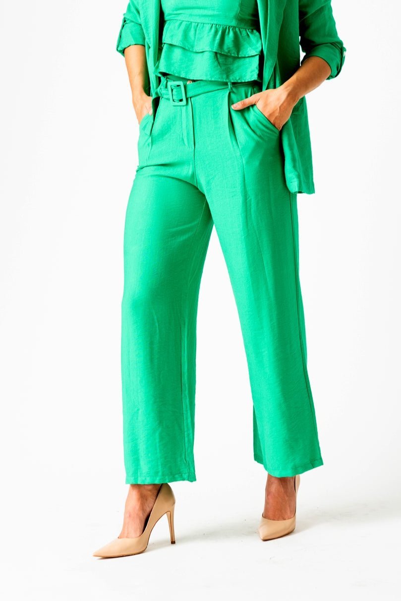 Viviana Méndez - Pantalón Leger Verde Benetton - Pantalones