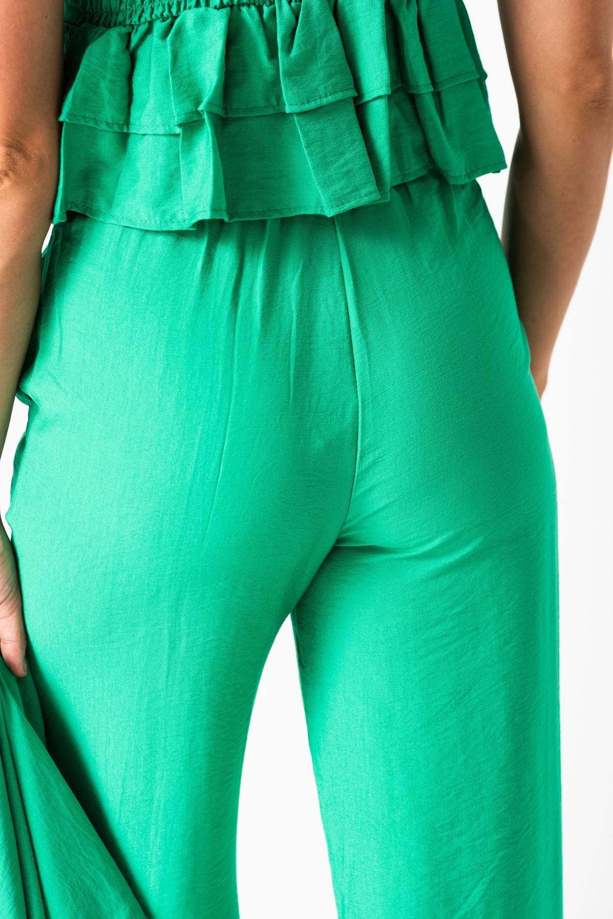 Viviana Méndez - Pantalón Leger Verde Benetton - Pantalones