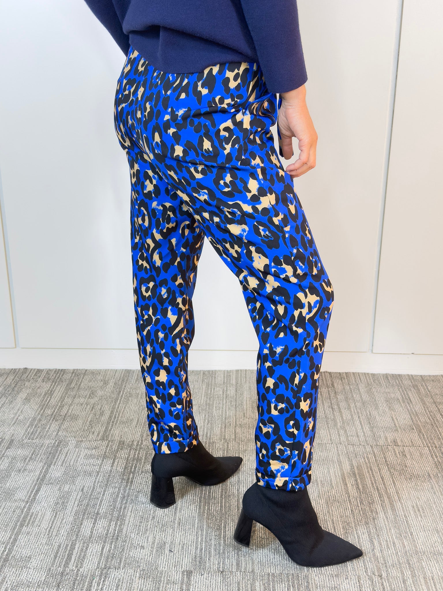 Viviana Méndez - Pantalón Printé Azul - Pantalones