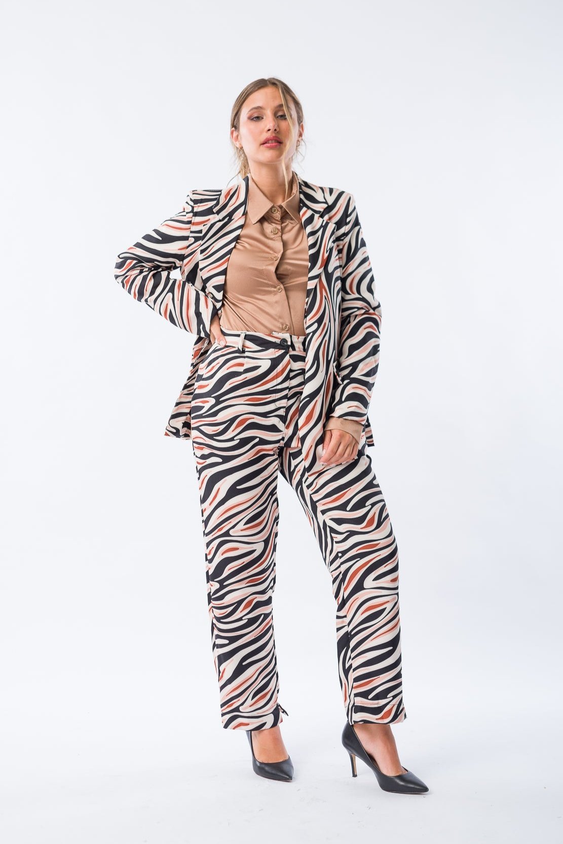Viviana Méndez - Pantalon Selva Beige - Pantalones