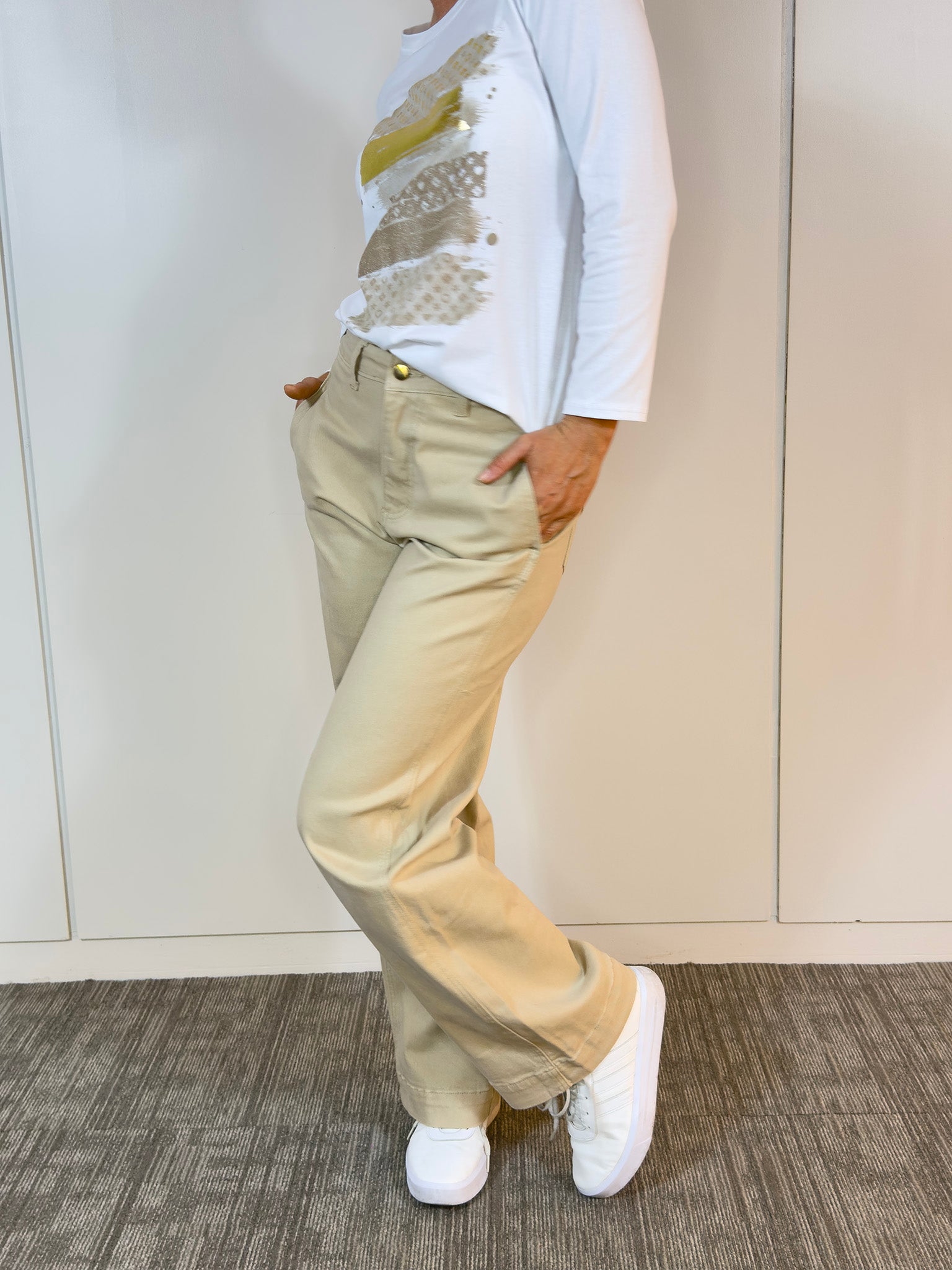 Viviana Méndez - Pantalón Terra Beige - Pantalones