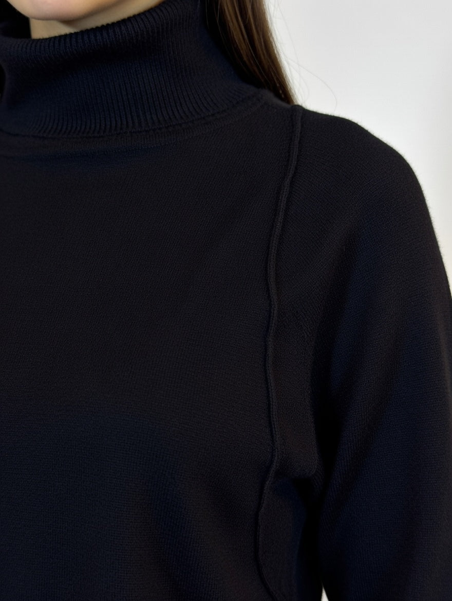 Polera Básica Negro - Detalle
